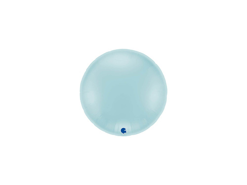 Balon rotund din folie albastru pastel - 30" - 1 buc.