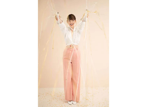 Tub de tragere - serpentine aurii și albe - 25 cm - 1 buc.