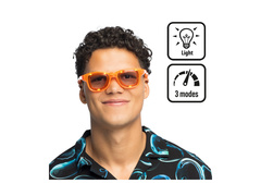 Ochelari de petrecere LED Blink portocaliu