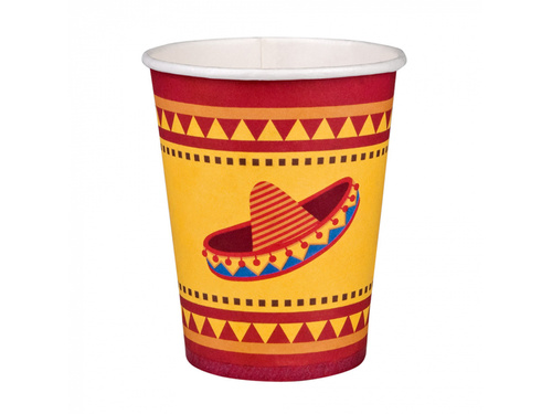 Pahare de hârtie Mexic - 210 ml - 10 buc.