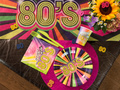 Decorațiuni de masă 80's 80's față de masă - 30 cm x 3 m - 1 buc.