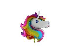 Balon cu foaie cu cap de unicorn - 37 cm - 1 buc