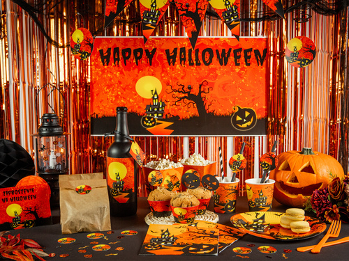 Brioșe cu dovleac de Halloween - 6 buc.