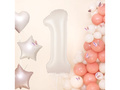 Balon din folie crem numărul 1 - 100 cm - 1 buc.