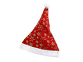 Pălărie de Moș Crăciun cu fulgi de nea - 1 buc.