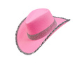 Pălărie de cowboy cu paiete roz - 1 buc.