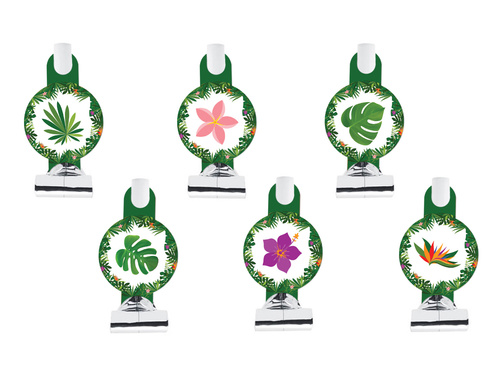 Hawaii Party Trompetă Fluierături - 6 buc