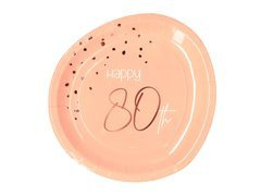 Farfurii de 80 de ani cu piersici - 23 cm - 8 buc.