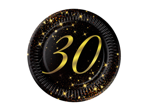 Set de hârtie strălucitoare pentru o petrecere de 30 de ani - 44 de bucăți
