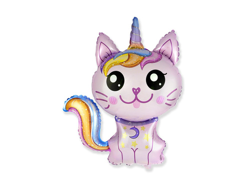 Balon cu folie roz Magic Cat - 85 cm - 1 buc.