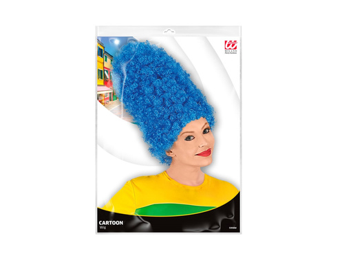 Peruca creț con albastru