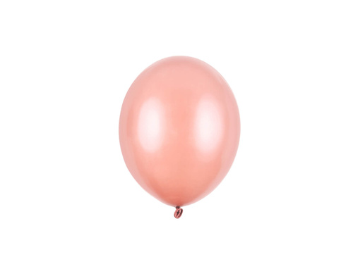 Baloane mici din latex - 5 inch - roz auriu - 100 buc.