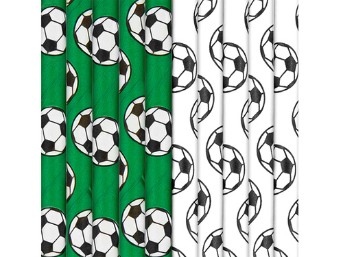 Paie aniversare fotbal - 19,5 cm - 10 buc.