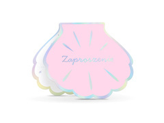 Invitație aniversară Ocean Shell - 6 buc.