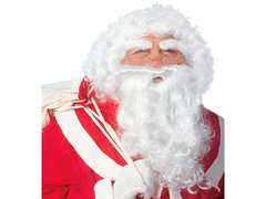 Peruca Moș Crăciun cu barbă Deluxe - 1 buc.