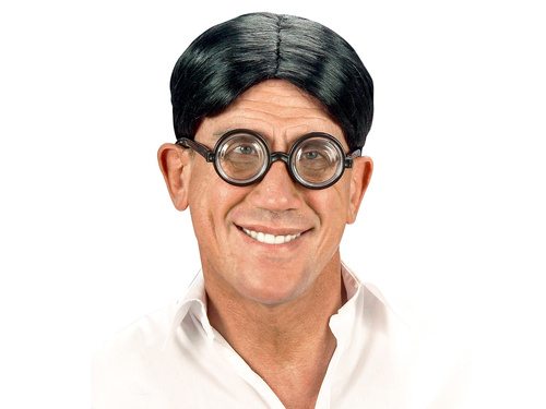 Peruca neagră pentru bărbați - 1 buc.