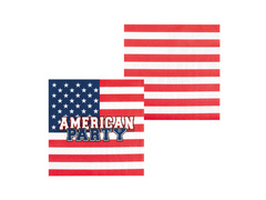 Șervețele de hârtie cu steagul SUA - 33 cm - 20 buc.