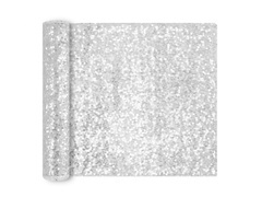 Decor cu paiete - argintiu - 28 cm x 2 m - 1 buc.