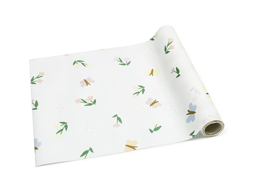 Pardoseală fleece Flori și fluturi - 40 cm x 5 m - 1 buc.