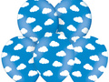 Baloane aniversare Clouds - 30 cm - 6 buc.