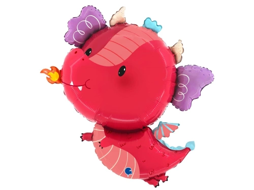 Balon cu folie Little Dragon - 63x72 cm - 1 buc.