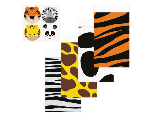 Pungi de hârtie Animale - 4 buc.