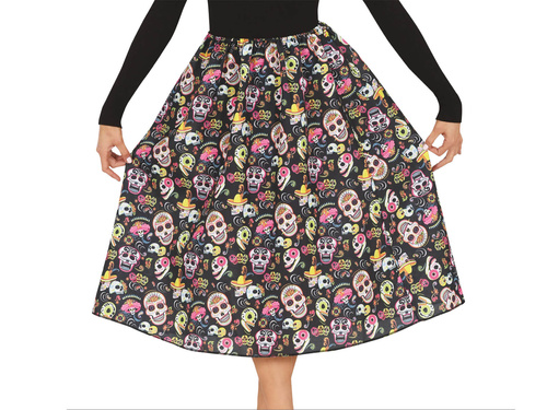 Fustă mexicană cu craniu