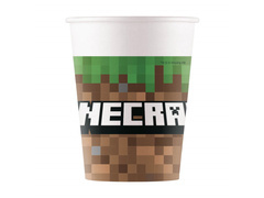 Cupe aniversare Minecraft - 200 ml - 8 buc.
