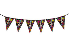 Banner cu steag mexican Skull - 300 cm - 1 buc.