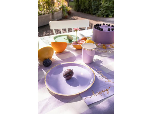 Farfurii pastelate pentru ziua de naștere - 21 cm - 6 buc.