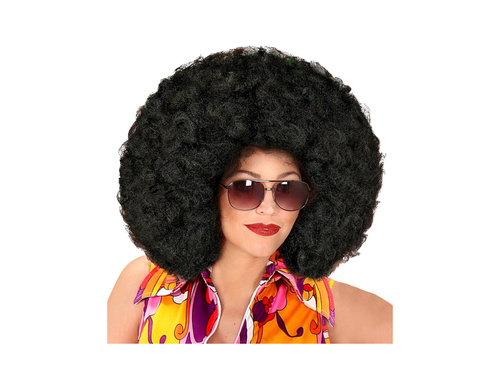 Peruca afro negru mare