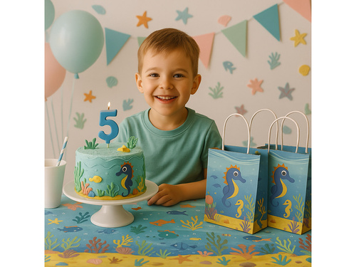 Pungi cadou Underwater World - 4 buc.