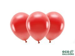 EKO baloane din latex metalizate roșii - mari - 10 buc.