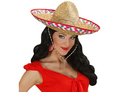 Sombrero mexican din paie - 52 cm - 1 buc.
