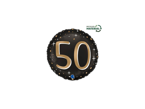Sparkling 50 balon rotund din folie - 14" - 1 buc.