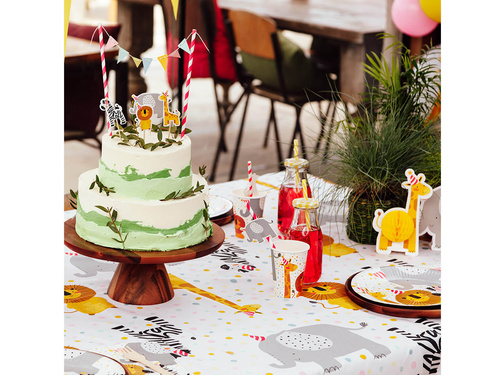 Tuburi de paie Safari - 20 cm - 6 buc.