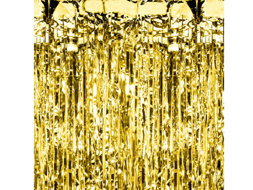 Perdea - perdea metalică aurie - 250 cm x 100 cm