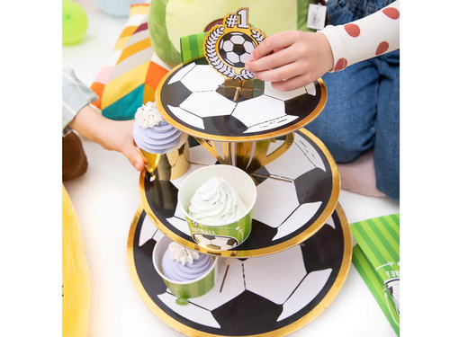 Cupcake tinsel stand Fotbal - 1 buc.
