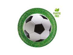 Farfurii pentru ziua de naștere fotbal - 23 cm - 8 buc.