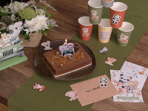 Abțibilduri Animale pentru baby shower - 16 buc.