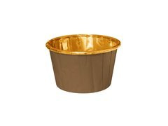Folii pentru cupcakes maro și aurii - 20 buc.