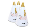 Capace de hârtie Unicorn frumos - 6 buc.