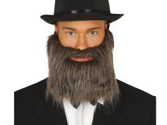 Mustață și barbă gri - 1 buc.