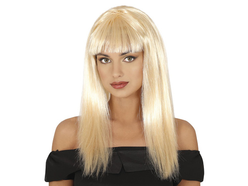Peruca blonda cu franjuri - 1 buc.