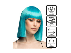 Peruca Djamilla albastru azur
