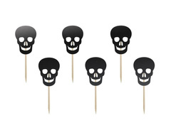 Halloween craniu muffin picks - 6 buc.