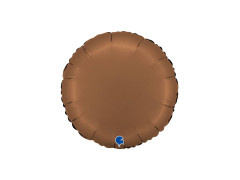 Balon rotund din folie satinată de ciocolată - 14" - 1 buc.