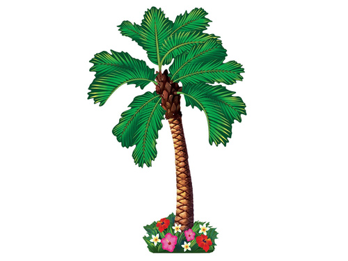Decor de perete cu palmier hawaiian - 162 cm - 1 buc.
