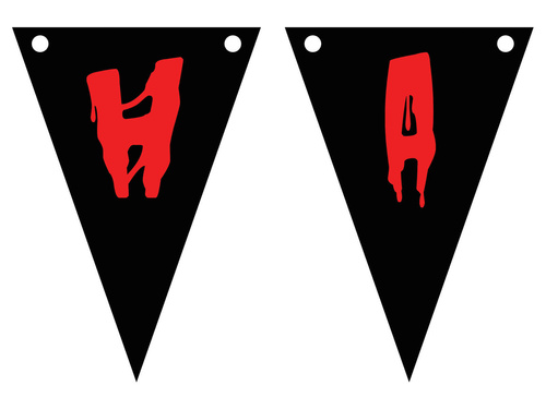 Steag banner Halloween fericit - 500 cm - 1 buc.