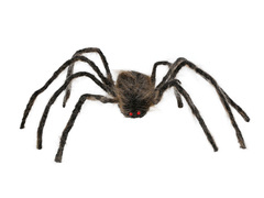 Decor păianjen păros maro - 75 cm - 1 buc.